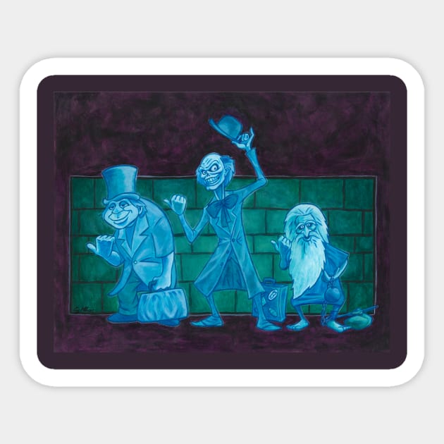 Beware Hitchhiking Ghosts Sticker by CraigMahoney